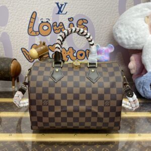 Replica Louis Vuitton Speedy Bandouliere 25 Brown Grid - best-selling designer handbag dupe