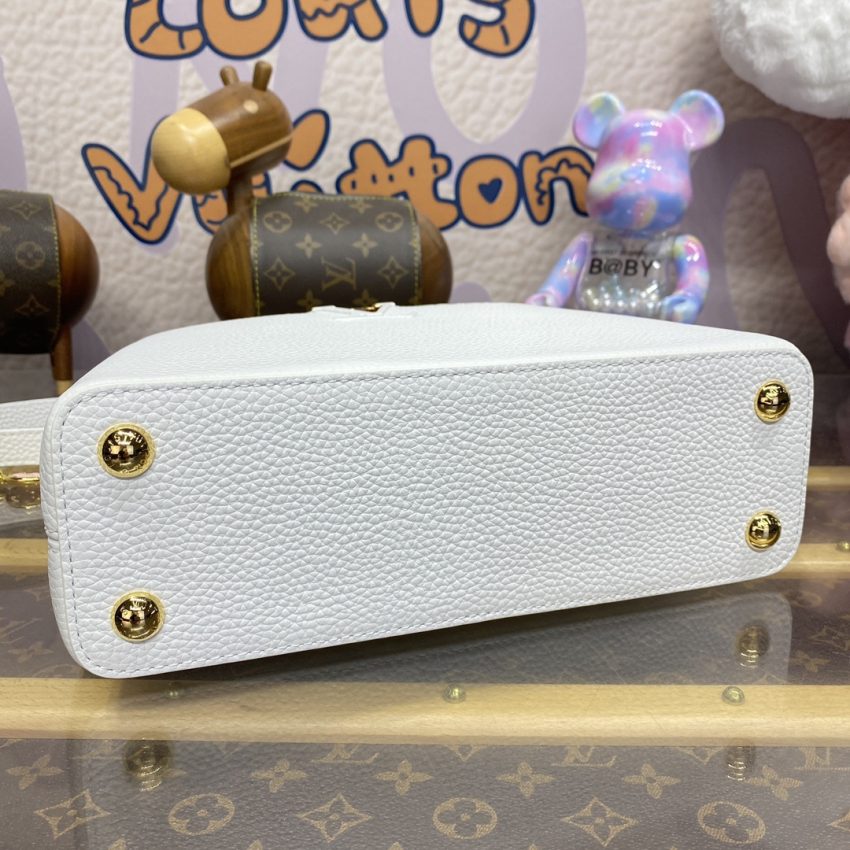 Replica Loius Vuitton Capucines White Pink - best-selling designer handbag dupe