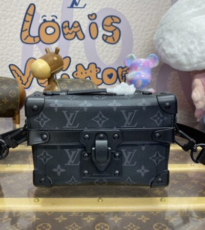 Replica Louis Vuitton Soul Trunk Cross-Body Black - high-quality designer bag clone