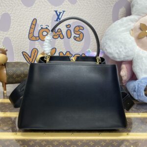 Replica Loius Vuitton Capucines Large Black Full - 1:1 designer replica handbag