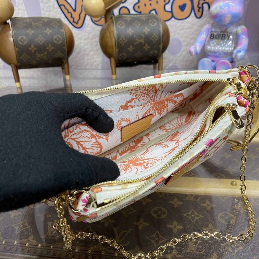 Replica Louis Vuitton Multi Pochette Accessoires Orange - top-tier luxury replica shoulder bag