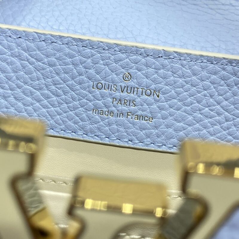 Replica Loius Vuitton Capucines Light Blue - high-accuracy replica luxury purse