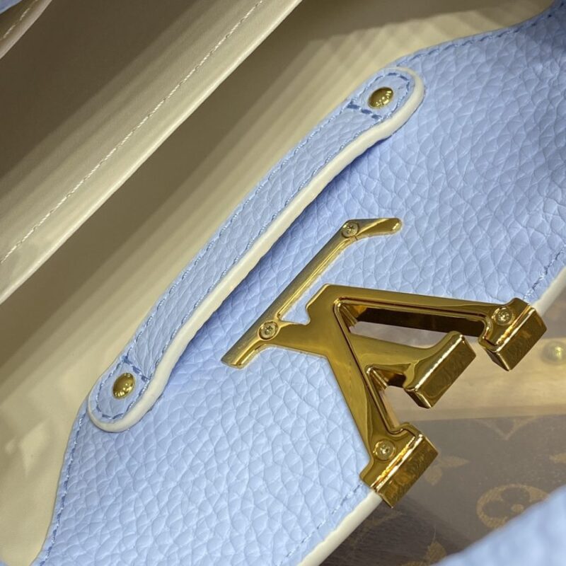 Replica Loius Vuitton Capucines Light Blue - premium-grade designer purse dupe