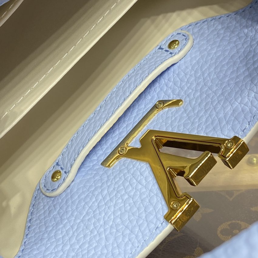 Replica Loius Vuitton Capucines Light Blue - premium-grade designer purse dupe