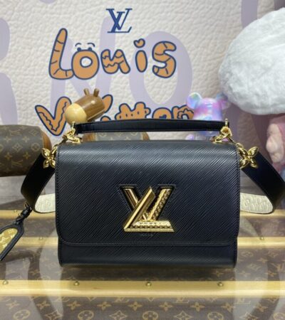 Replica Louis Vuitton Twist Black With Strap - authentic-look luxury purse replica