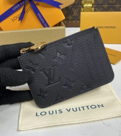 Replica Louis Vuitton Romy Card Holder Black - authentic-look luxury purse replica