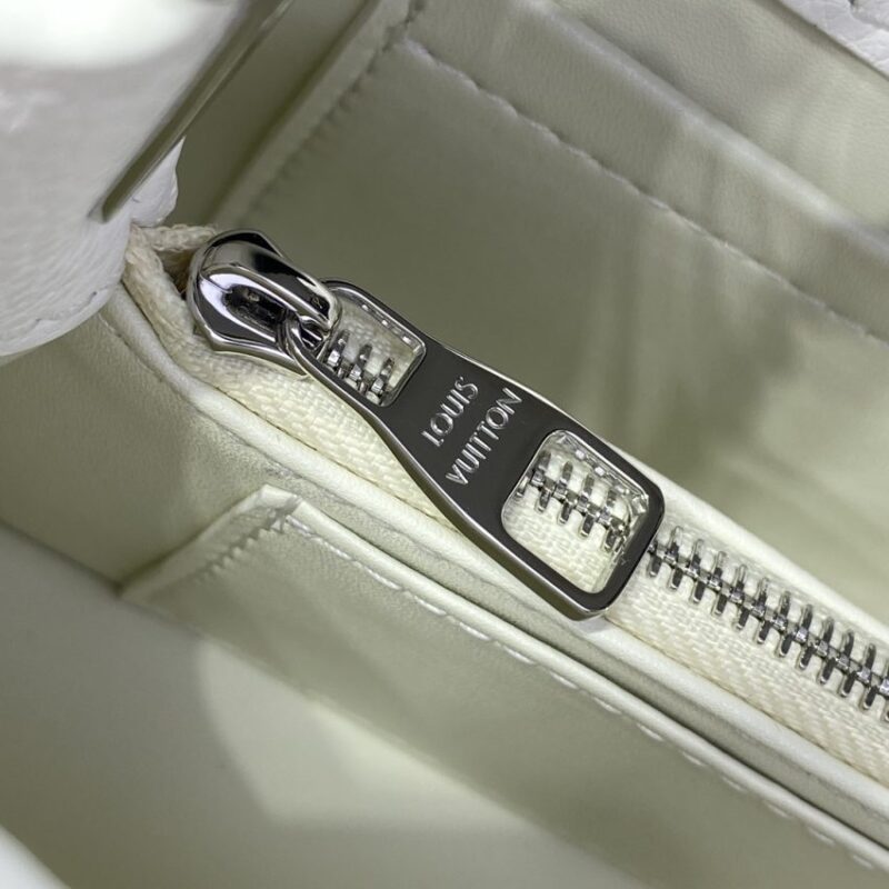 Replica Loius Vuitton Capucines East West White - 1:1 designer replica handbag