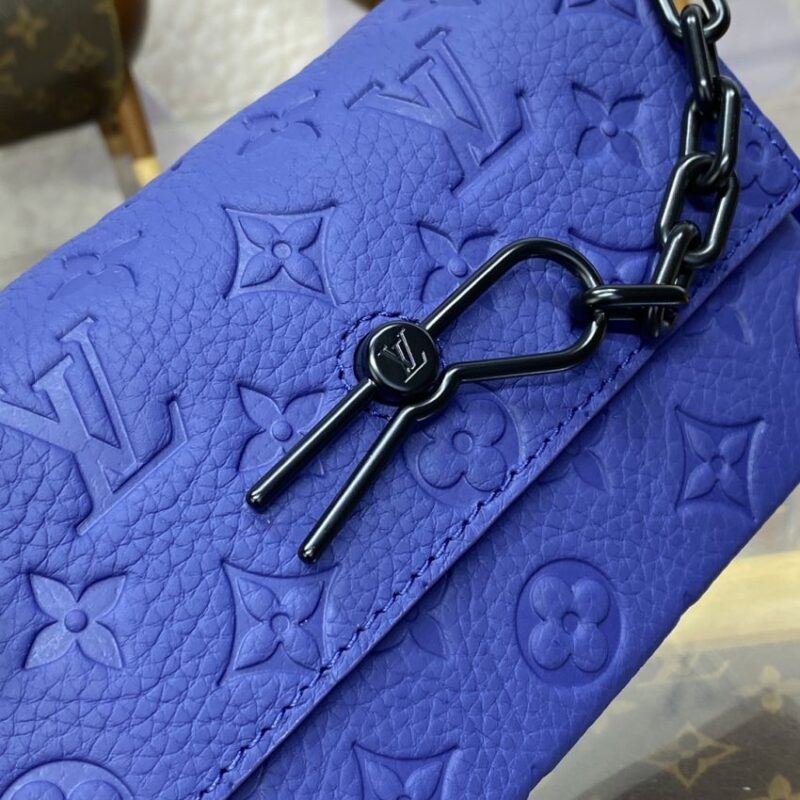 Replica Louis Vuitton Steamer Wearable Wallet Blue - 1:1 designer replica handbag