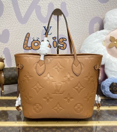 Replica Louis Vuitton Neverfull MM Full Brown - top-rated replica designer bag