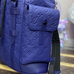 Replica Louis Vuitton Christopher Backpack Blue - high-end fake designer purse