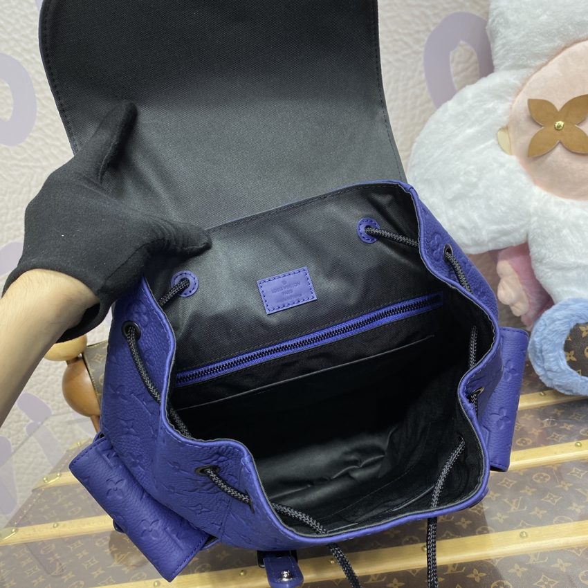 Replica Louis Vuitton Christopher Backpack Blue - near-authentic luxury replica handbag