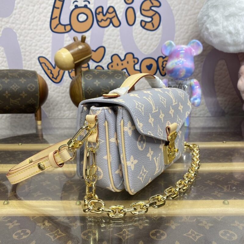 Replica Louis Vuitton Pochette Metis East West Grey - top-rated replica designer bag