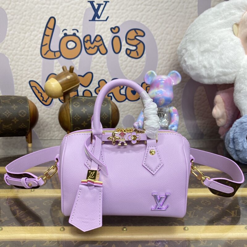 Replica Louis Vuitton Speedy 18 Purple - high-quality designer bag clone