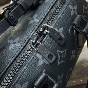 Replica Louis Vuitton Speedy 18 Black - top-tier luxury replica shoulder bag