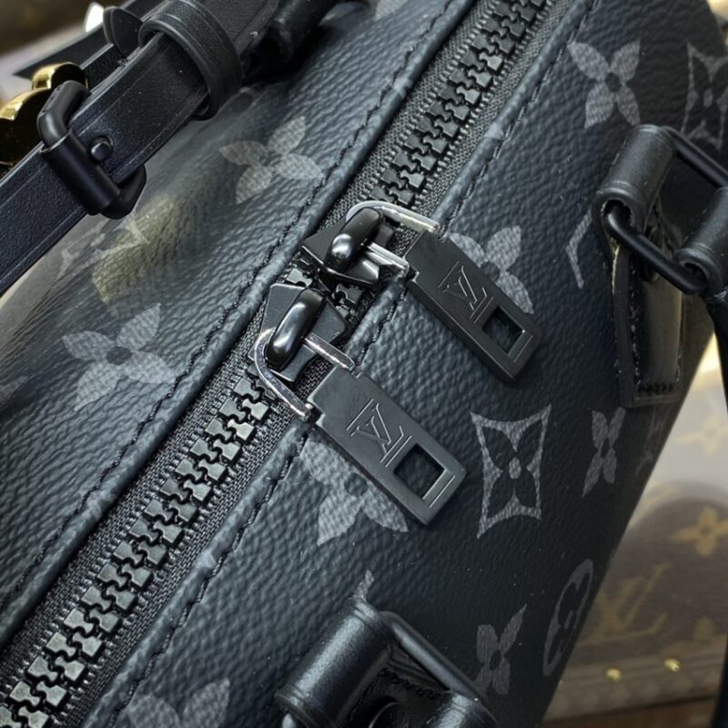 Replica Louis Vuitton Speedy 18 Black - top-tier luxury replica shoulder bag