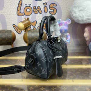 Replica Louis Vuitton Speedy 18 Black - premium-grade designer purse dupe
