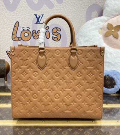 Replica Louis Vuitton OnTheGo Brown - authentic-look luxury purse replica