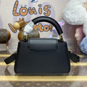 Replica Loius Vuitton Capucines East West Black - 1:1 designer replica handbag