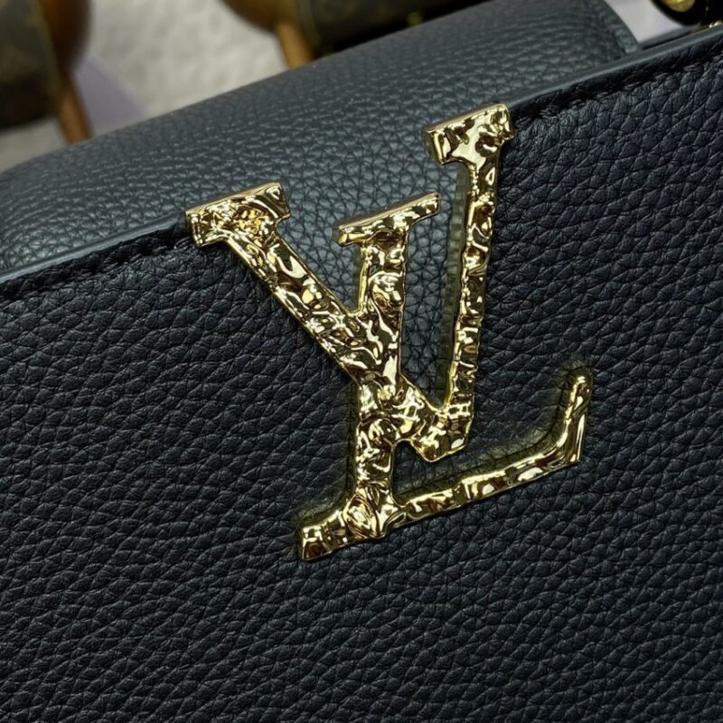 Replica Loius Vuitton Capucines East West Black - authentic-look luxury purse replica