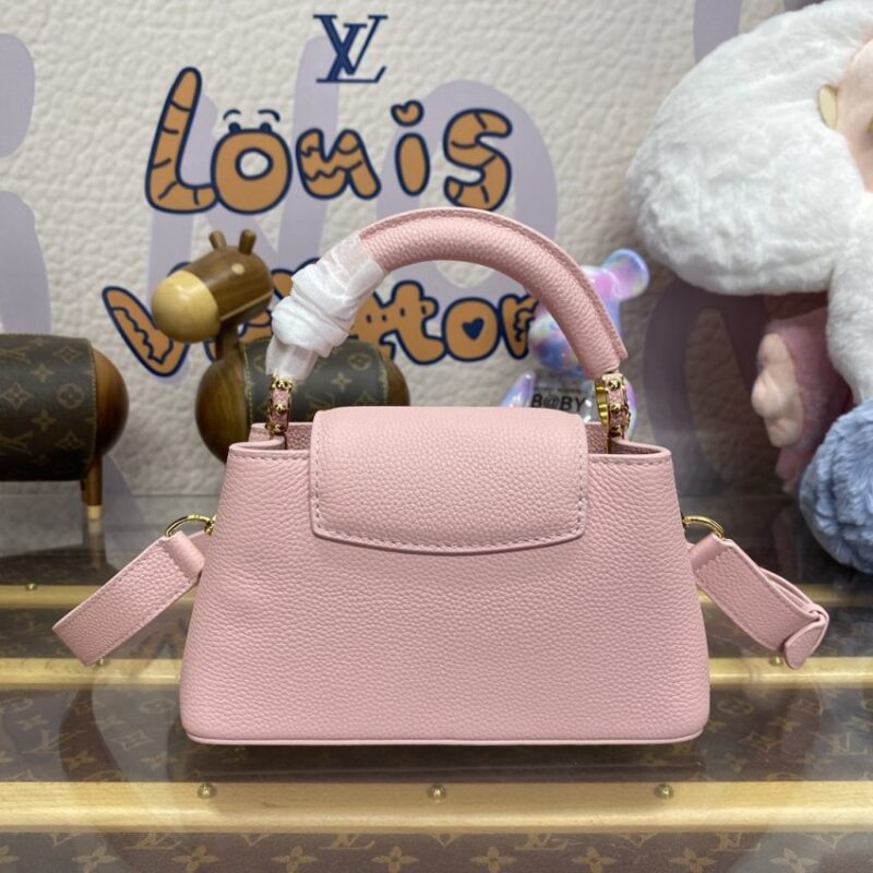 Replica Loius Vuitton Capucines East West Pink - high-end fake designer purse