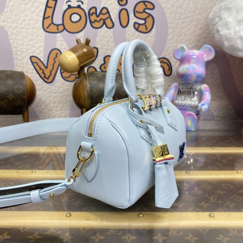 Replica Louis Vuitton Speedy 18 Sky Blue - authentic-look luxury purse replica