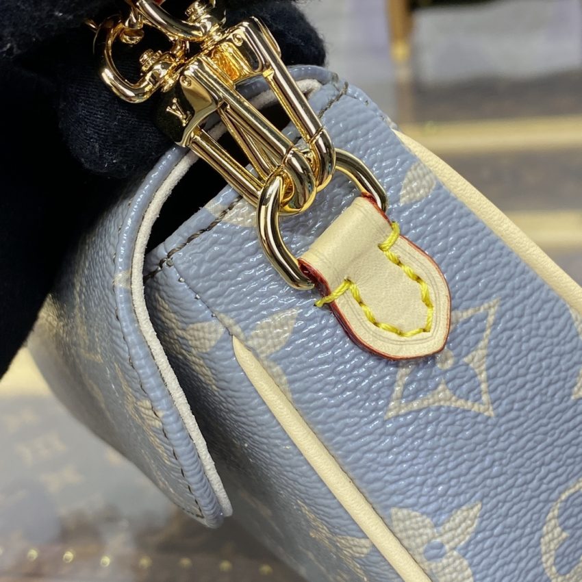 Replica Louis Vuitton Wallet on Chain Ivy Grey - authentic-look luxury purse replica