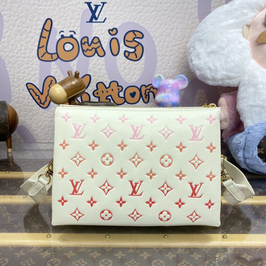 Replica Louis Vuitton Coussin White Orange - 1:1 designer replica handbag
