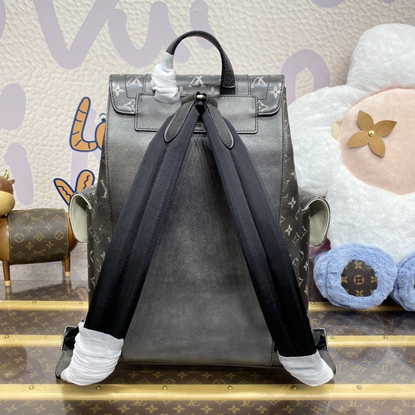 Replica Louis Vuitton Christopher Backpack Grey - top-rated replica designer bag