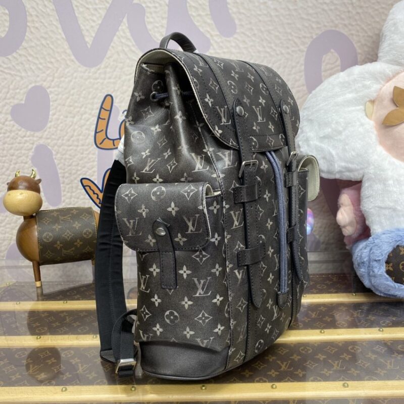 Replica Louis Vuitton Christopher Backpack Grey - best quality luxury bag dupe
