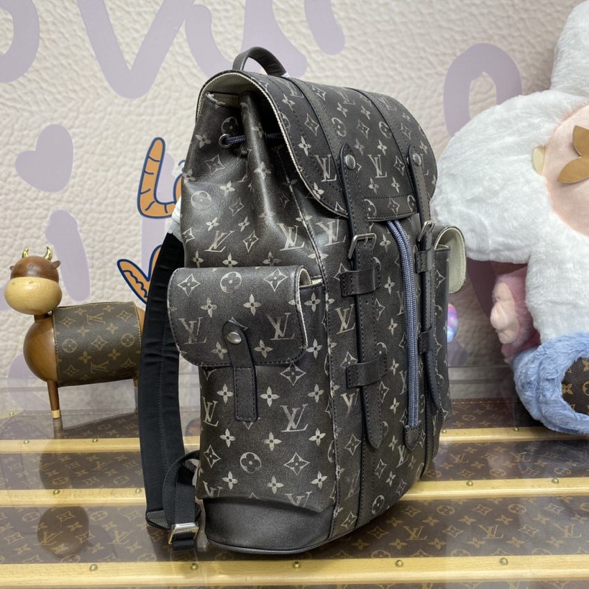 Replica Louis Vuitton Christopher Backpack Grey - best quality luxury bag dupe