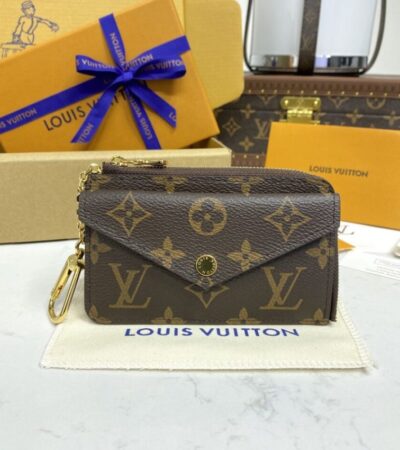 Replica Louis Vuitton Card Holder Recto Verso Brown - top-tier luxury replica shoulder bag