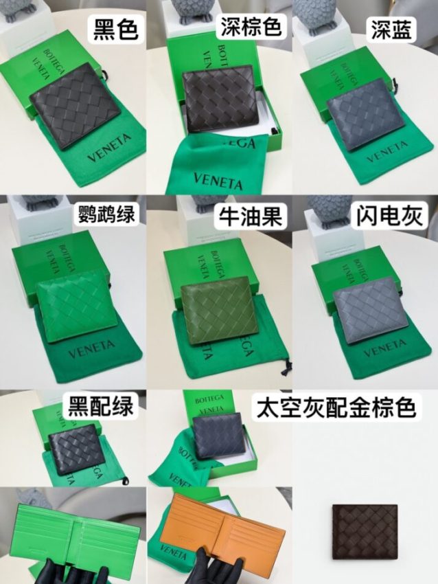 Replica Bottega Veneta 2 Fold Wallet - realistic designer-inspired fake bag