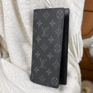 Replica Louis Vuitton Brazza Wallet Black - elite superclone designer purse