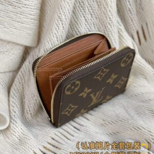 Replica Louis Vuitton Zipper Coin Purse Brown - high-accuracy replica luxury purse