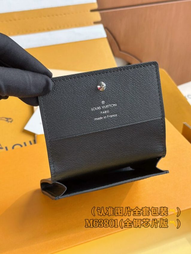 Replica Louis Vuitton Envelope Card Holder Black - realistic designer-inspired fake bag
