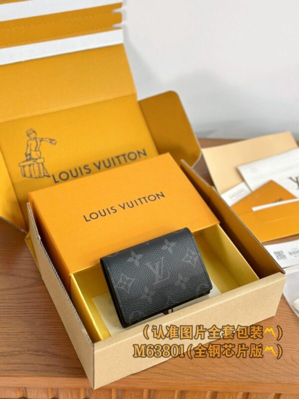 Replica Louis Vuitton Envelope Card Holder Black - top-tier luxury replica shoulder bag