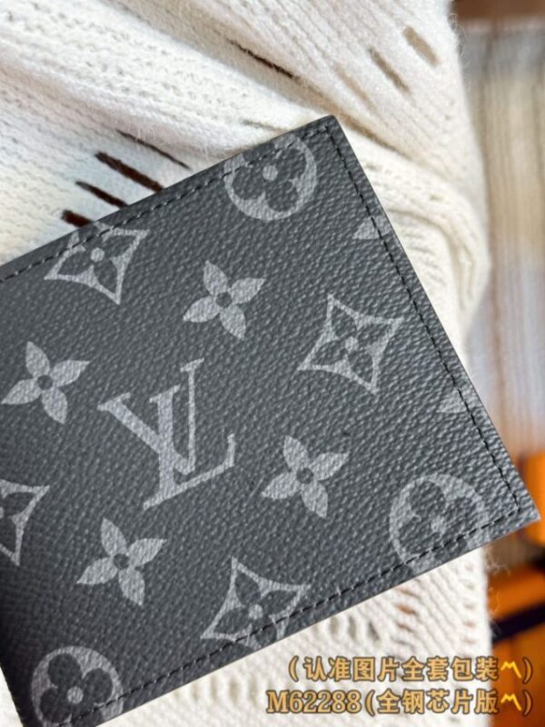 Replica Louis Vuitton Marco Wallet Black - 1:1 designer replica handbag