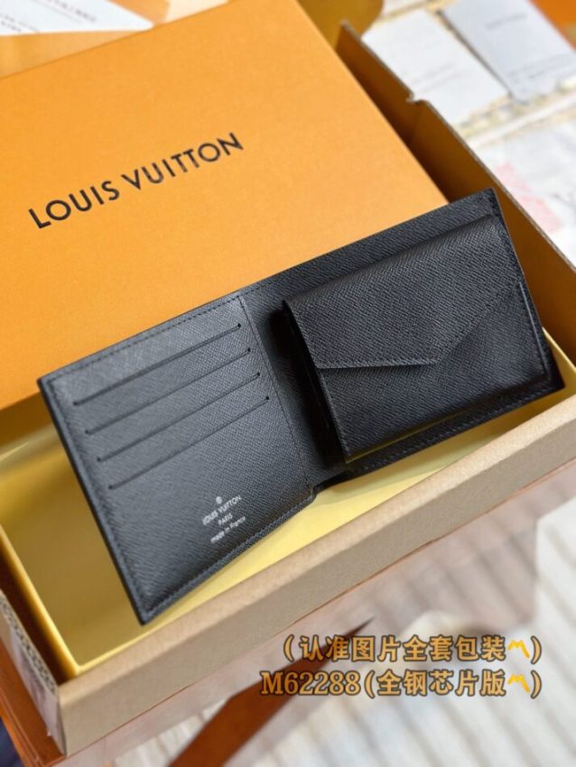 Replica Louis Vuitton Marco Wallet Black - best quality luxury bag dupe