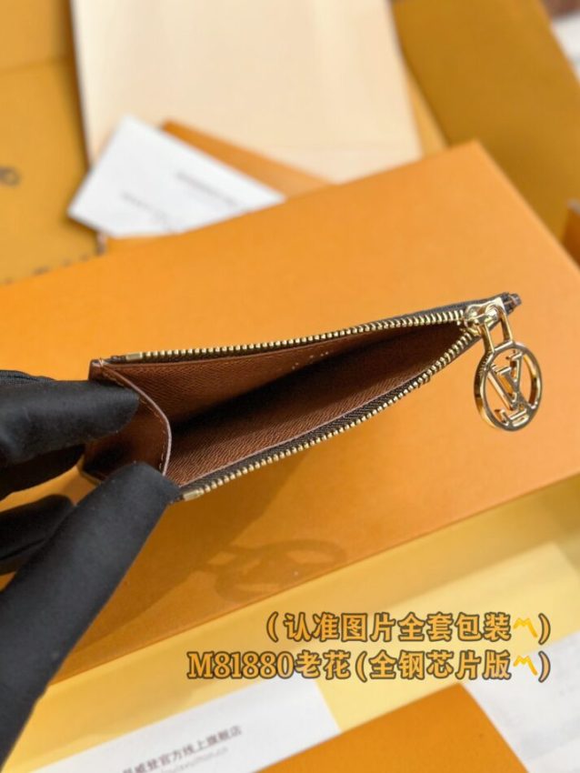 Replica Louis Vuitton Romy Card Holder Brown - near-authentic luxury replica handbag