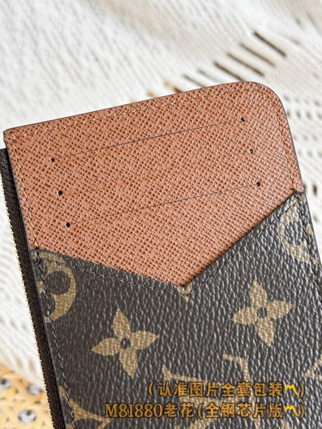 Replica Louis Vuitton Romy Card Holder Brown - elite superclone designer purse