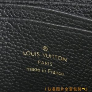 Replica Louis Vuitton Zipper Coin Purse Black - near-authentic luxury replica handbag
