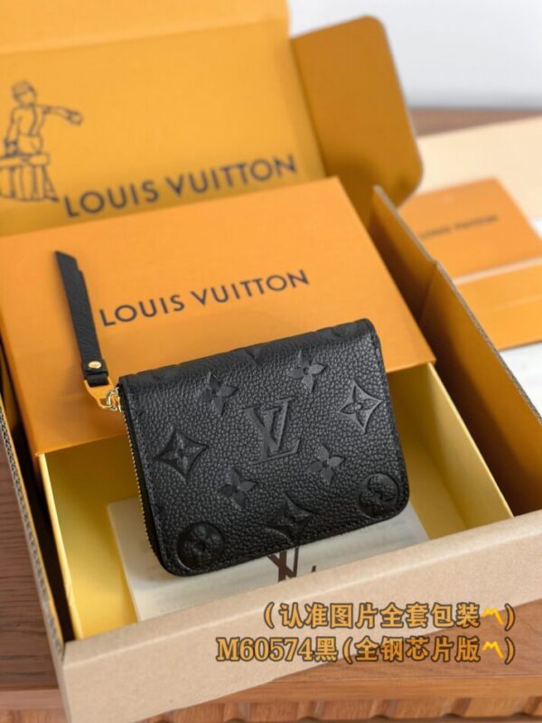 Replica Louis Vuitton Zipper Coin Purse Black - high-end fake designer purse
