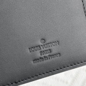 Replica Louis Vuitton Brazza Wallet Black Grid - high-accuracy replica luxury purse