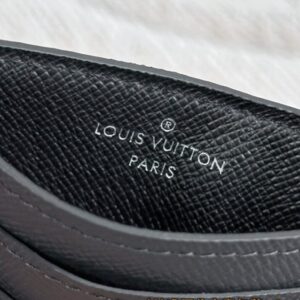 Replica Louis Vuitton Card Holder Black Grid - 1:1 designer replica handbag
