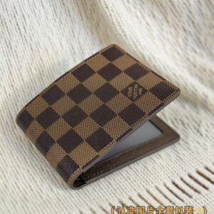 Replica Louis Vuitton Slender Wallet Brown Grid - 1:1 designer replica handbag