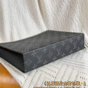 Replica Louis Vuitton Pochette Voyage Black - high-quality designer bag clone