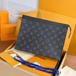 Replica Louis Vuitton Pochette Voyage Black - best quality luxury bag dupe