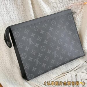 Replica Louis Vuitton Pochette Voyage Black - best quality luxury bag dupe