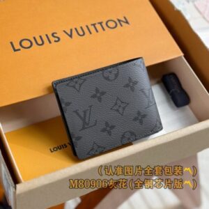 Replica Louis Vuitton Slender Wallet Grey - high-quality designer bag clone