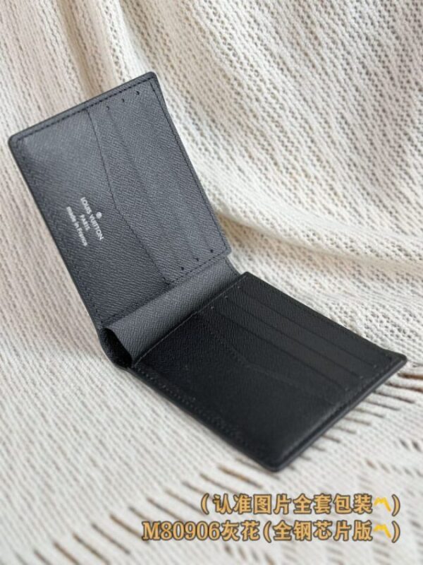 Replica Louis Vuitton Slender Wallet Grey - high-end fake designer purse